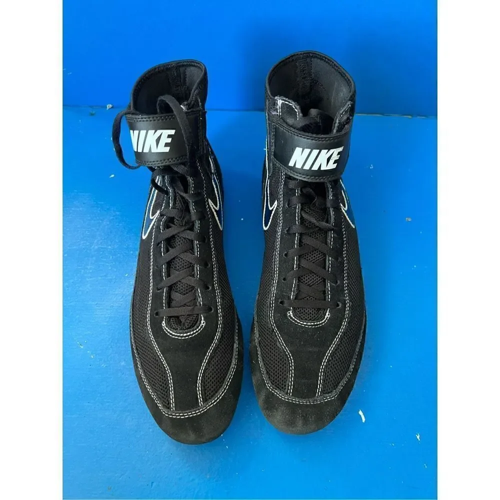Nike Speed Sweep VII Wrestling Shoes 366683-001 - Black & White Men's Size 11.5